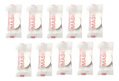 Mascarilla Comprimida Facial Pastillas X 10 Unidades