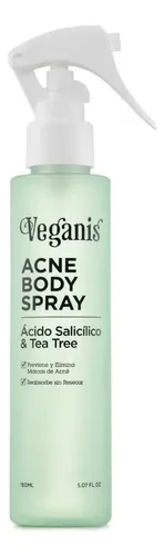 Spray Corporal Veganis Anti Acné Ácido Salicílico 150ml