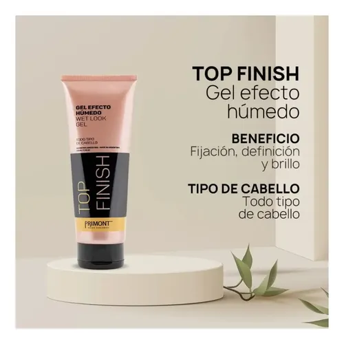 Primont Top Finish Gel Efecto Húmedo Definicion 220g X3