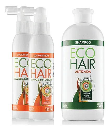 Ecohair Shampoo Anticaida 450 + 2 Loción Recuperación