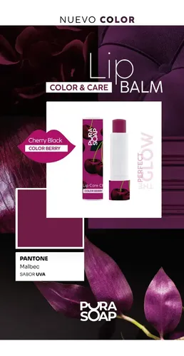 Bálsamo Labial Hidratante Con Color Set X2 Pura Soap