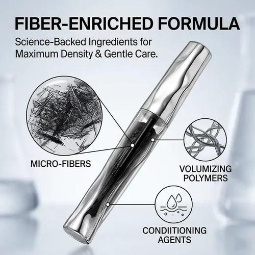 Black Waterproof Metal Wand Mascara With Tubing Technology