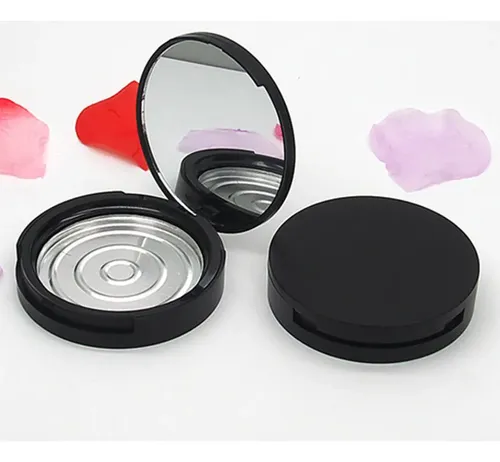 2 Fundas Vacías Compactas Con Espejo Para Bronceador Rubor