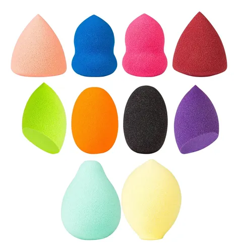 Esponja Cosmética Shany Mini Sin Látex, Juego De 10