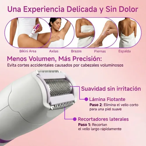 For For Depiladora Electrica Mujer 4 En 1 Bikini Cejas Sin
