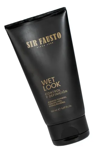 Sir Fausto Wet Look Gel Control Fijación Alta Pelo 150ml 6c