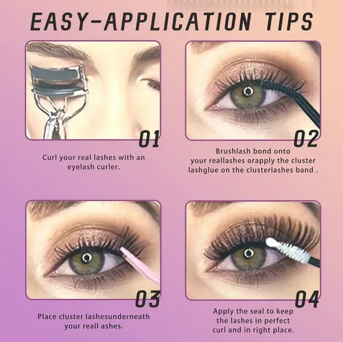 320 Piezas Pestañas Postizas Kit Extensiones 30d Y 40d Curvatura D 9-16mm Mixtas Con Herramientas Pegamento Removedor
