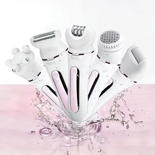 Y 5 En 1 Depiladora Eléctrica Multifuncional Usb Rosa