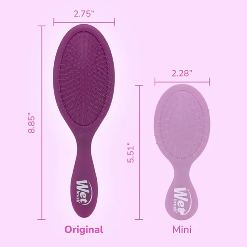 Cepillo Wet Brush Frost Color Purple. Cabello Seco O Húmedo