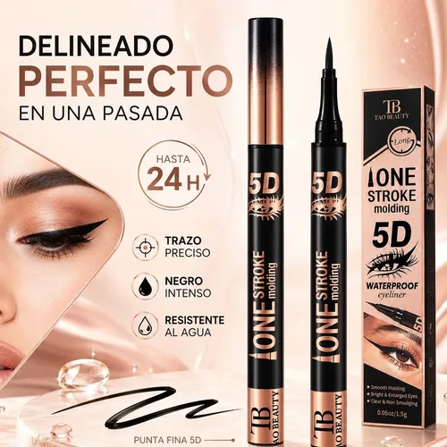 Delineador Líquido 5d Resistente Al Agua De Trazo Preciso