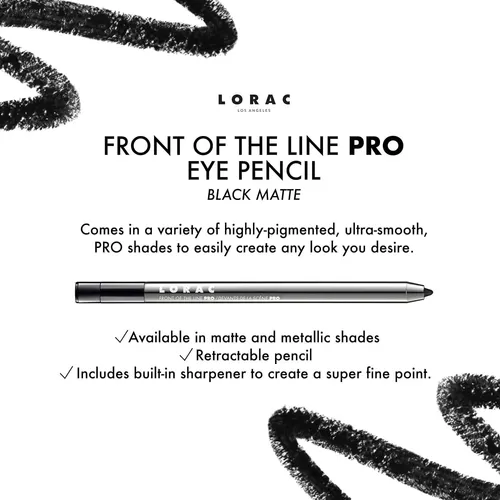 Lápiz Delineador Waterproof Front Line Pro Lorac Black