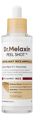 Ampolla Exfoliante Iluminadora Dr.melaxin Arroz Blanco 80ml
