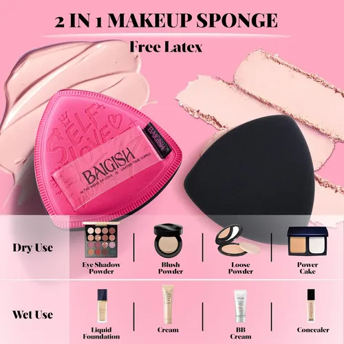 Set De Esponjas De Maquillaje Baigish Para Base Y Corrector