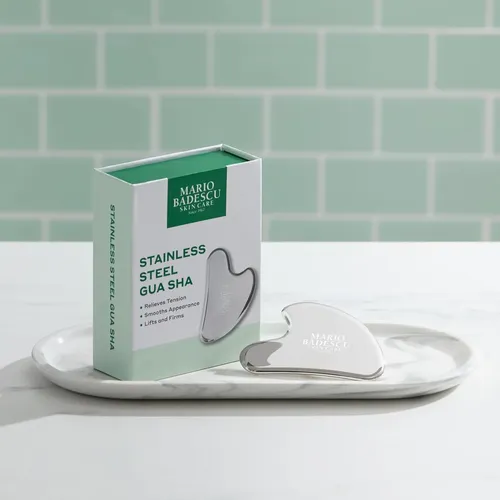 Gua Sha Acero Inoxidable Para Masaje Facial Y Contorno
