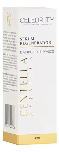 Sérum Regenerador de Centella Asiática Celebrity con Ácido Hialurónico, 40 mL