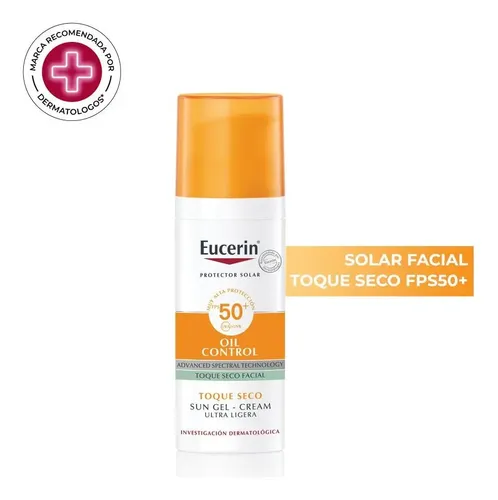 Eucerin Protector Solar Gel Creme Oil Control 50+ Toque Seco