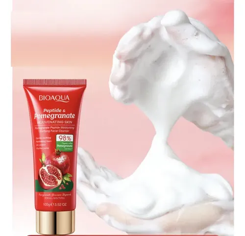 Limpiador Facial Péptidos Y Extracto De Granada 98% Bioaqua Todo Tipo De Piel Día/noche