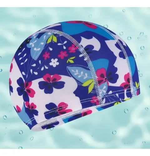 Gorro De Baño De Tela Con Estampados Para Natación Unisex