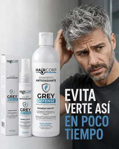 Shampoo Anticanas Grey Defense Antioxidante Haircorp