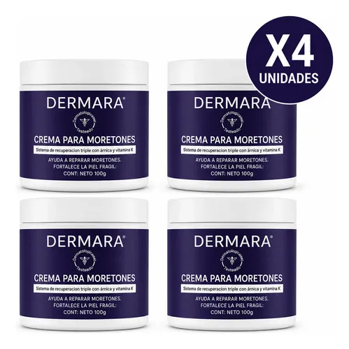 Dermara® Crema Corporal Para Piel Delicada 100gr Pack X4