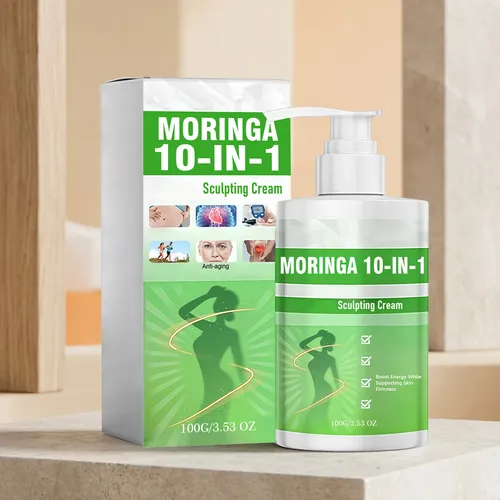Crema Esculpidora J62 Moringa Care 10 En 1, Crema Corporal Y