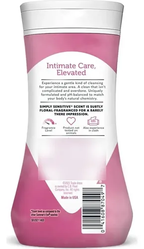 Gel Íntimo Suave Summer’s Eve 8x266ml Ph Balanceado