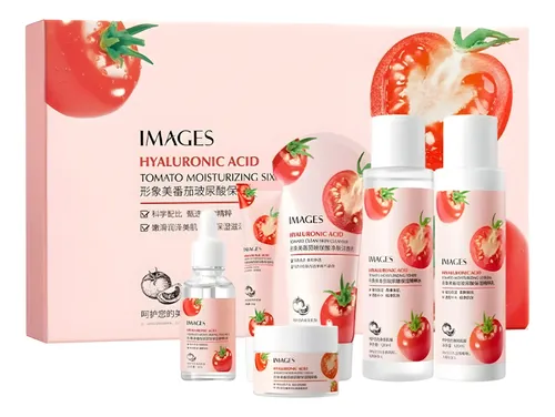 Kit Skincare Images Tomate Y Ácido Hialurónico X6 Productos