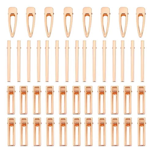 ..50pcs Clips De Pelo Metálicos Para Hacer Epoxy..