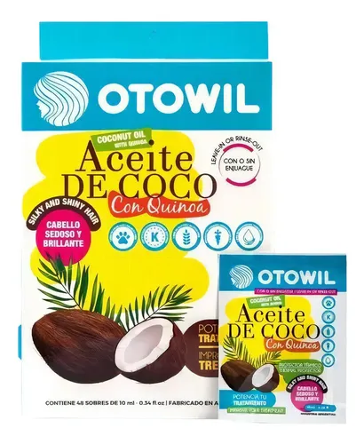 Protector Capilar Otowil Aceite De Coco y Quinoa Caja X 48