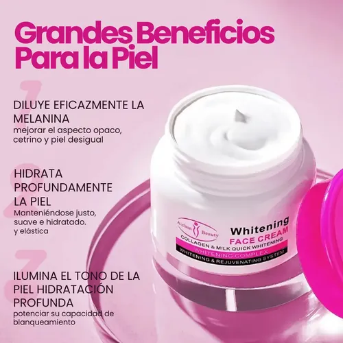 A. Crema Facial Aclaradora Remueve Manchas Oscuras Aichun