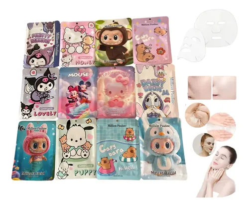 Set Skincare Mascarillas+labios+ojeras+espinillas X10 Un