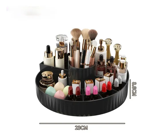 Organizador Giratorio De Maquillaje Con Compartimentos