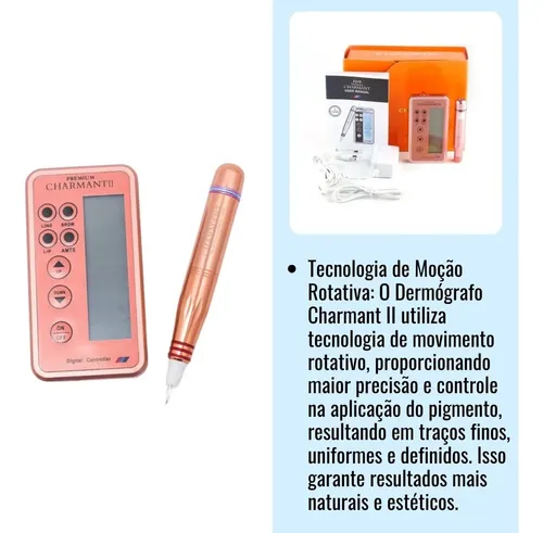 Dermógrafo digital para cejas y labios Charmant Premium 2
