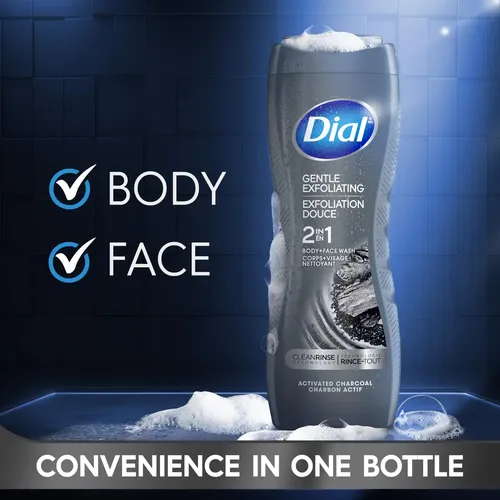 Limpiador Facial Y Corporal Dial Para Hombre, Exfoliante Sua