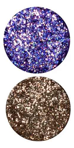 Sombras Para Ojos Mini Size Con Glitter Andrea Pellegrino X2