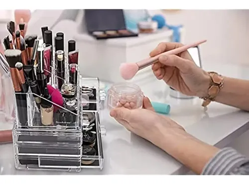 Organizador Acrílico Porta Cosméticos Make Up Maquillaje Of