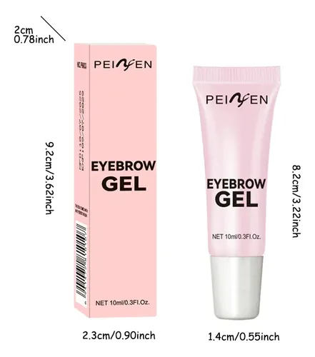 Gel Para Cejas Sin Color, Con Cepillo, Rosa Natural