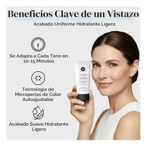 Jerome Alexander-base Facial Autoajustable/hidratante/ligero