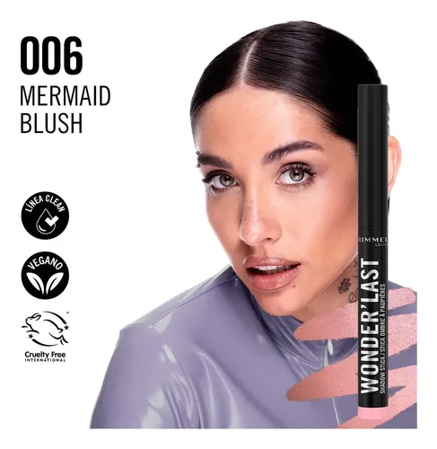 Sombra En Barra Rimmel Wonder’last Shadow Stick 006 Mermaid Blush