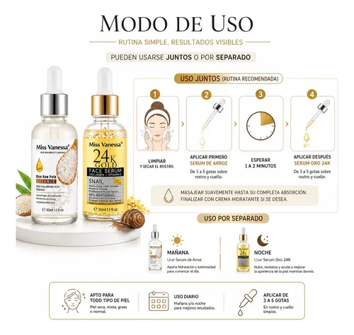 Serums Iluminador Y Aclarante Al Estilo Coreano X2 Unidades