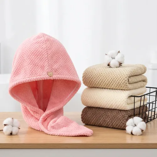 4 Gorros Microfibra Secado Rápido T