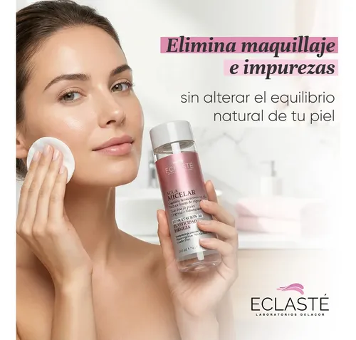 Agua Micelar Eclasté 200ml – Hidratacion Firmeza Elasticidad