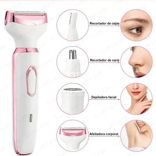 Depiladora Para Bikini Mujer 3 En 1 Recargable Portátil Electrica Rasuradora Húmeda o Seca ENCHEN MEX-ENCHEN-A2-PINK rosa