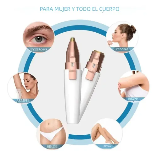 Depiladora De Cejas Eléctrica Recargable 2 En 1