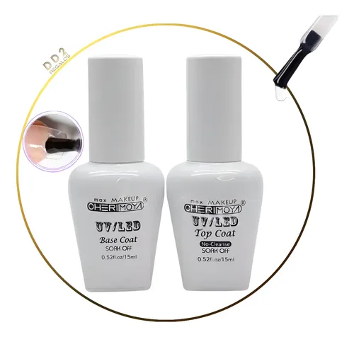 Base Coat Y Top Coat Cherimoya Esmalte Semipermanente Uñas