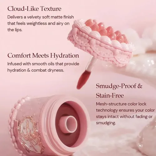 Lápiz Labial Líquido Mate Suave Y Aterciopelado Lip Fridge M