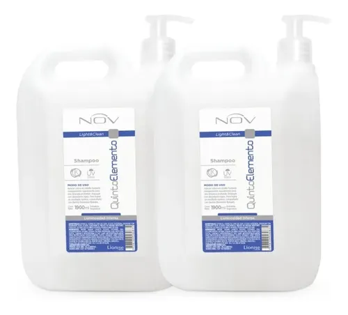 Shampoo Nov Brillo Intenso Pelo Quinto Elemento 1900ml X2