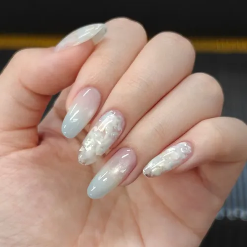 Calidad Superior Parche De Uñas Portátil Colorido Degradado