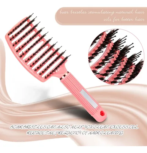 Cepillos Para El Cabello Cunhill Boar Bristle, Curvados Y Ve