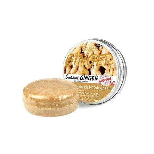 Barra De Champú Eelhoe Ginger Que Limpia Suavemente Y Suaviz 60g Boxed